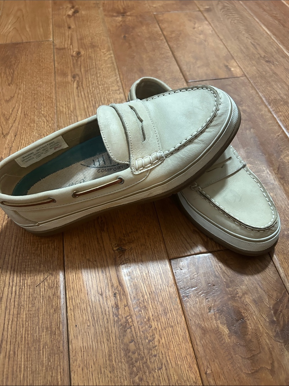 G.H. Bass & Co. Men's Boat Shoes in Light Beige